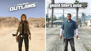 Star Wars Outlaws vs GTA 5 - Physics and Details Comparison