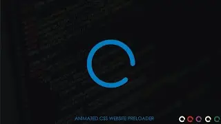CSS circle preloader animation | 