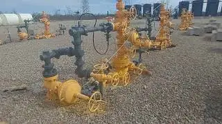 Take a Tour of a Natural Gas Well Site that has 9 Wells on it