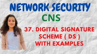 #37 Digital Signature In Cryptography |CNS|