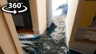 360° TSUNAMI WAVE Breaks into Your House!