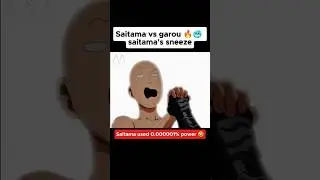 Saitama's Serious Serious Sneeze 🤧🤣 | One Punch Man Sneeze #shorts #anime #saitama #badass #moments