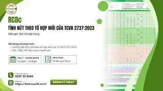 Tính võng nứt theo tiêu chuẩn TCVN 2737:2023 || KCS for Newbie #18