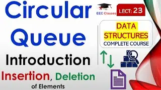 L23: Circular Queue Introduction | Insertion, Deletion of Elements | Data Structures Lectures Hindi