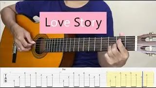 LOVE STORY - Taylor Swift - Fingerstyle Guitar Tutorial TAB