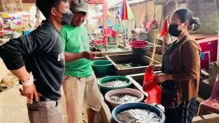 Grocery shopping in Muang Xai #laos #travel #food #travelvlog #oudomxay