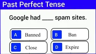 Past Perfect Tense Quiz | Tenses Quiz | English Grammar