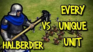 HALBERDIER (Britons) vs EVERY UNIQUE UNIT | AoE II: Definitive Edition