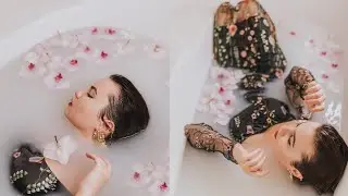 Milk bath photoshoot | Self Portraits | ИДЕИ ДЛЯ ФОТОСЕССИИ Самофотограф