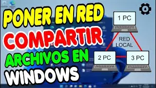 Como PONER en RED PC Y COMPARTIR ARCHIVOS (Crear Red Local) WINDOWS 10 Y 11✅