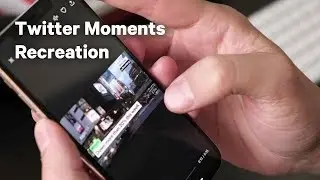 Twitter Moments Recreated in Flinto