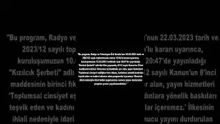 Kızılcık Şerbeti Yayından Kaldırıldı SON DAKİKA
