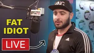 FAT IDIOT SWEARS LIVE ON RADIO SHOW!
