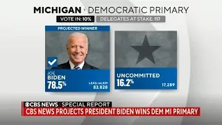 2024 Michigan Primary - Biden, Trump Win Projection (MSNBC, FOX, etc.)