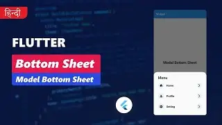 ModalBottomSheet in Flutter | Hindi | 