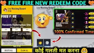 FF New Redeem Code Today || FFAC 600k Live Watching Reward || Brave,Rare Crystal Token Redeem Code