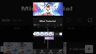 CapCut mini Tutorial ⚡  