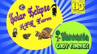 Terraria 1.3 Easy Solar Eclipse AFK Farm | 1.3 events
