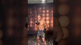 Асу Алмабаев в UFC день съемки