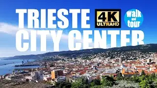 Trieste - Evening walk - City Center in 4K UHD (60 fps)