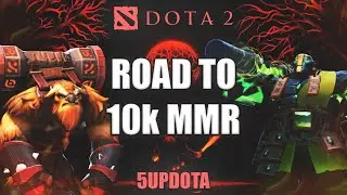 Grinding from 10k to 11k MMR with @5updota | ask questions between games^^