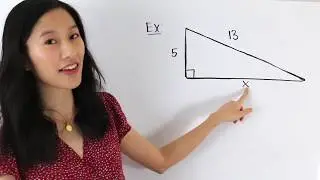 The Pythagorean Theorem - How to find the missing side of a triangle | Math with Janine
