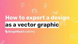 How to export a design as a vector graphic