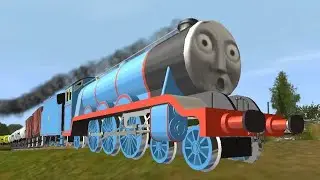 Gordon Tumbles Off The Rails Trainz Remake.