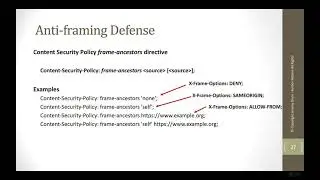 Content Security Policy: Frame Ancestors
