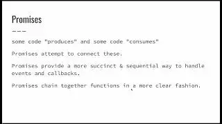 CS1520 Lecture 38: JavaScript Promises