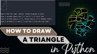 Draw a triangle in python