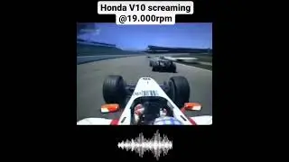 Honda V10 engine screaming at 19.000rpm