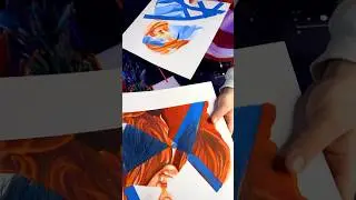 We swap drawings every 20 minutes! 💙🧡  | Billie Eilish