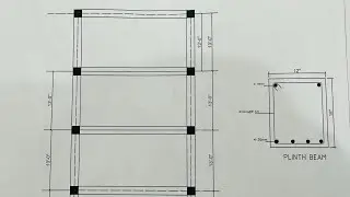 Column and Beam Layout Plan Drawing Details