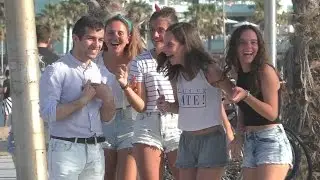 Пикап в Барселоне / Pickup Girls with Russian in Spain