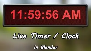 Create Auto-Timer or Clock In HH:MM:SS Format | Geometry Nodes | Blender Tutorial
