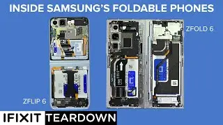 Inside Samsungs Foldable Phones! Galaxy ZFlip 6 and ZFold 6 Teardown