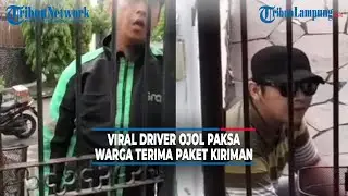 Viral Driver Ojol Paksa Warga Terima Paket Kiriman di Surabaya