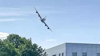 A380 Performs Extreme Wing Wave