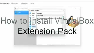 How to Install VirtualBox Extension Pack