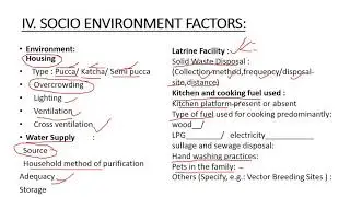 Clinico Social Case Proforma for Community Medicine Practicals.