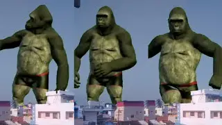 green screen gorilla/vfx/graphics/gorilla/king kong/gorilla dance/athadi enna udambu/shorts/free use