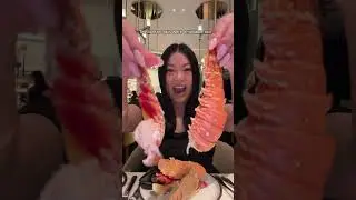 Everything I ate at a seafood buffet for $135 🦞🦀🥩