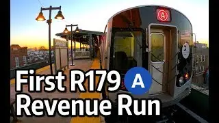 ⁴ᴷ⁶⁰ New R179 Subway Cars - First Day of Passenger Service on the A Line
