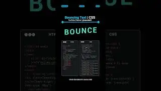 Bouncing Text Effect 🏀 | Pure HTML/CSS Animation Tutorial | mzcode01 