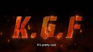 KGF | How to Create KGF Title Intro in After Effects Tutorial