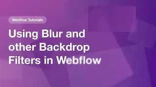 Using Blur and other Backdrop Filters in Webflow