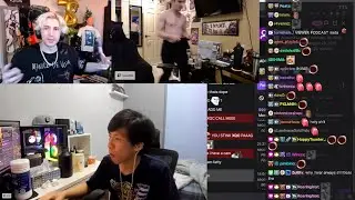xQc stunned looking at his GIGACHAD VIP walks in..