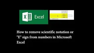 How to remove scientific notation or 