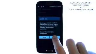 Samsung Galaxy S4 - How Do I Disable Mobile Data